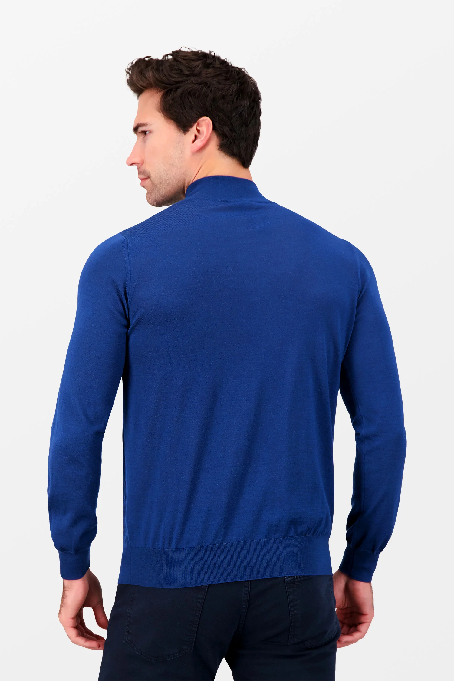 Zilli Blue Turtleneck Zip Sweater - Image 3