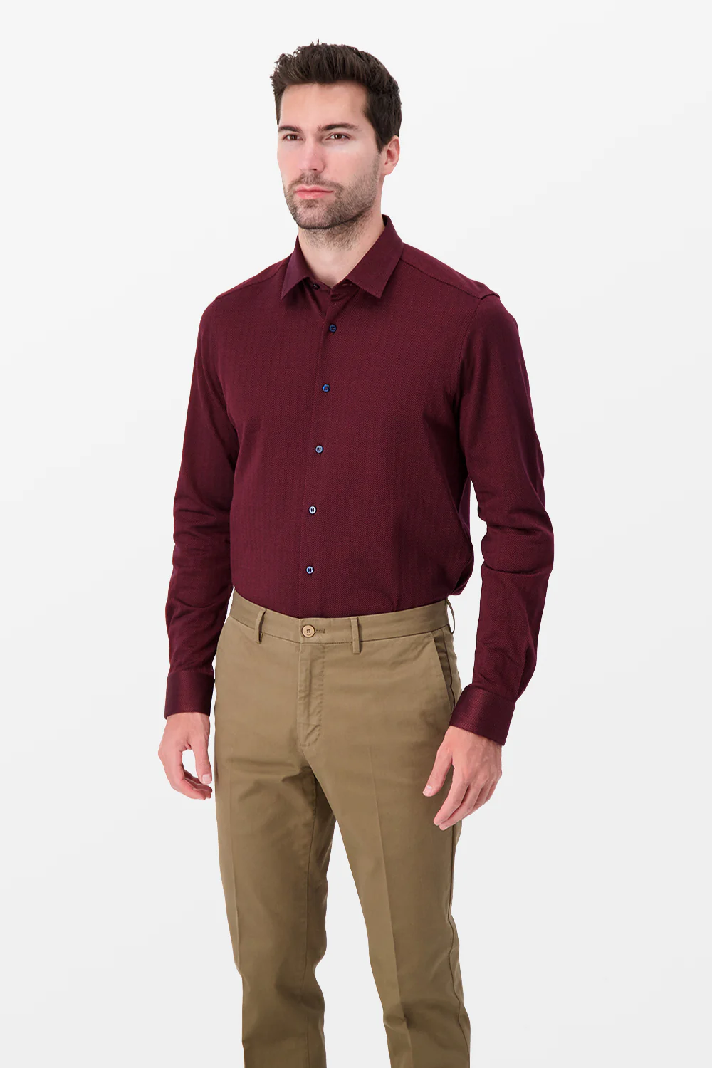 Zilli Burgundy Classic Shirt - Image 4