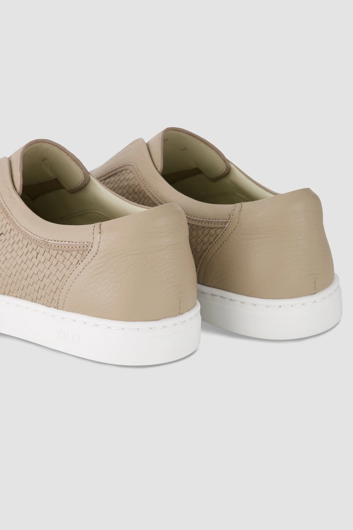 Zilli Tan Deer Skin Sneakers - Image 6