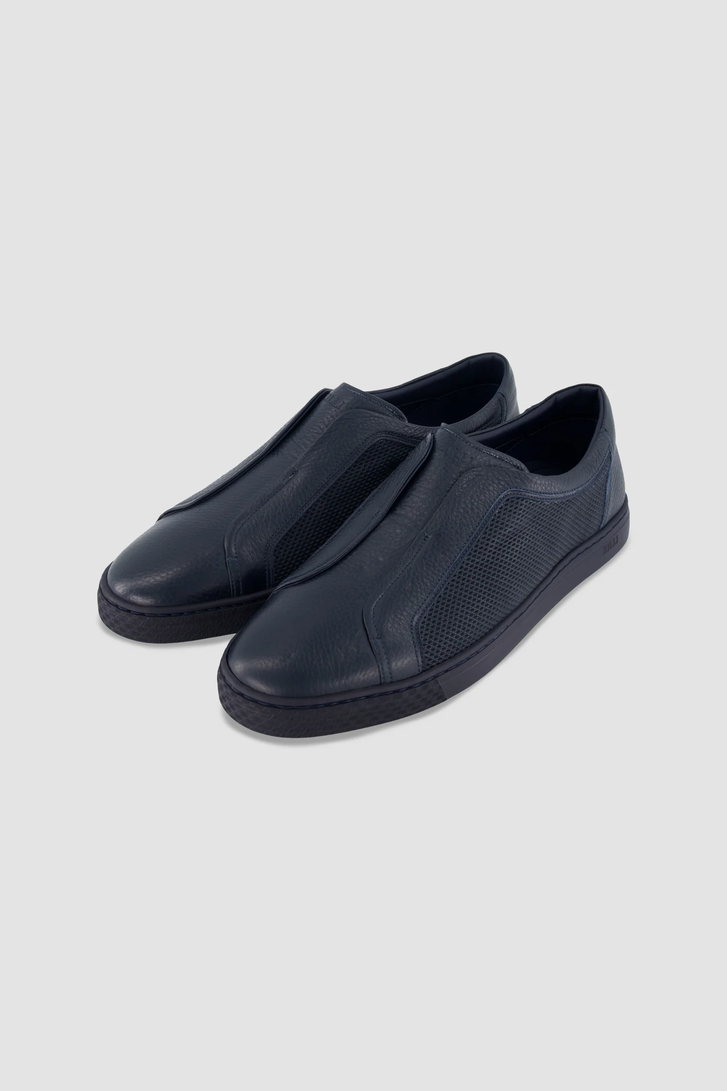 Zilli Deerskin navy Slip-On Sneakers - Image 2