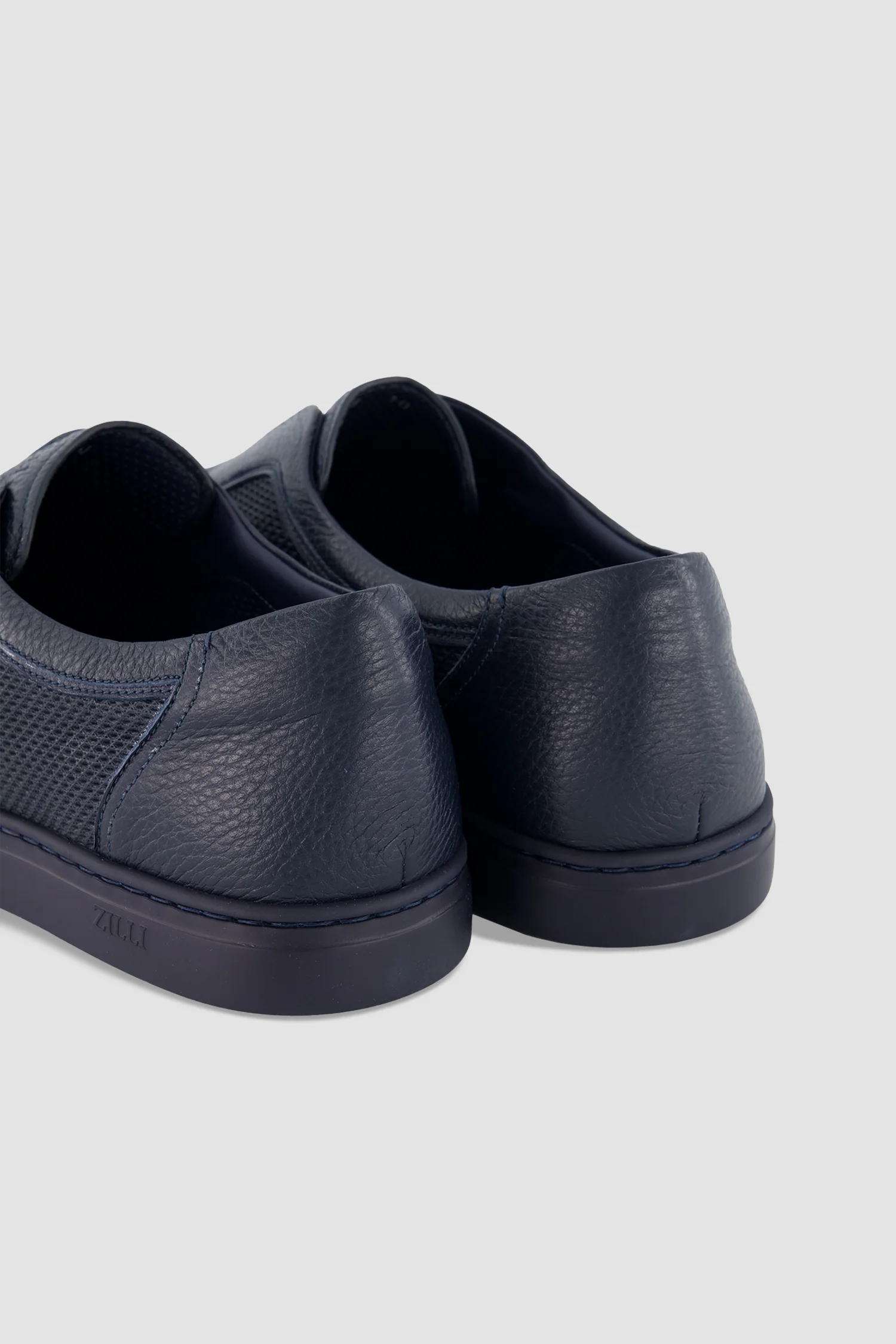 Zilli Deerskin navy Slip-On Sneakers - Image 5