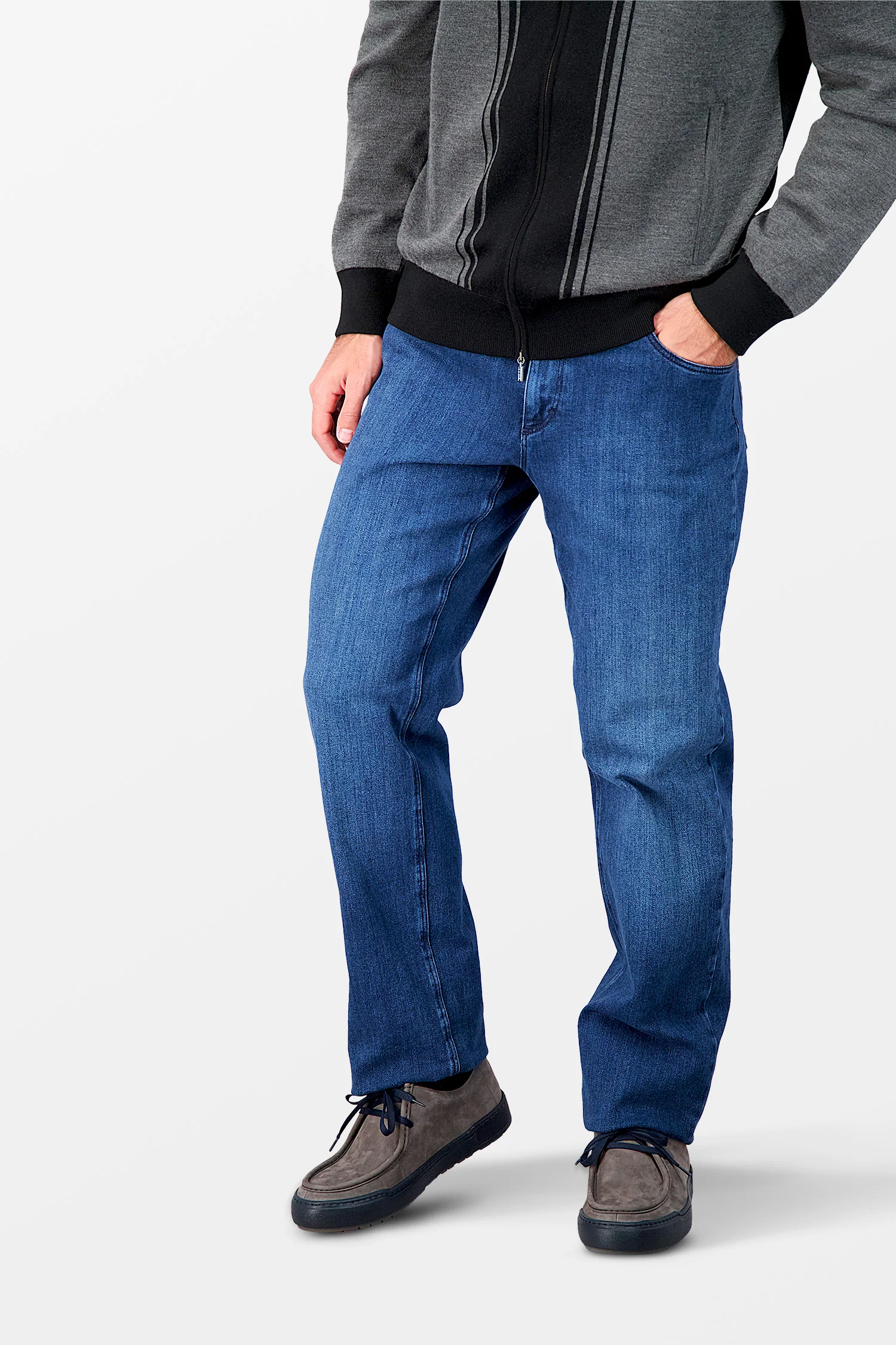 Zilli Grafite Grey Nubuck Moccasins - Image 3