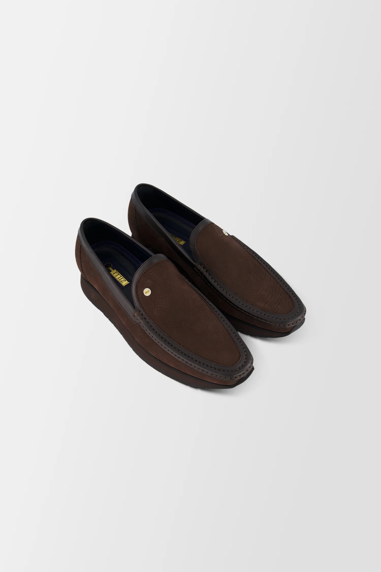 Zilli Graine Brown Nubuck Loafers - Image 2