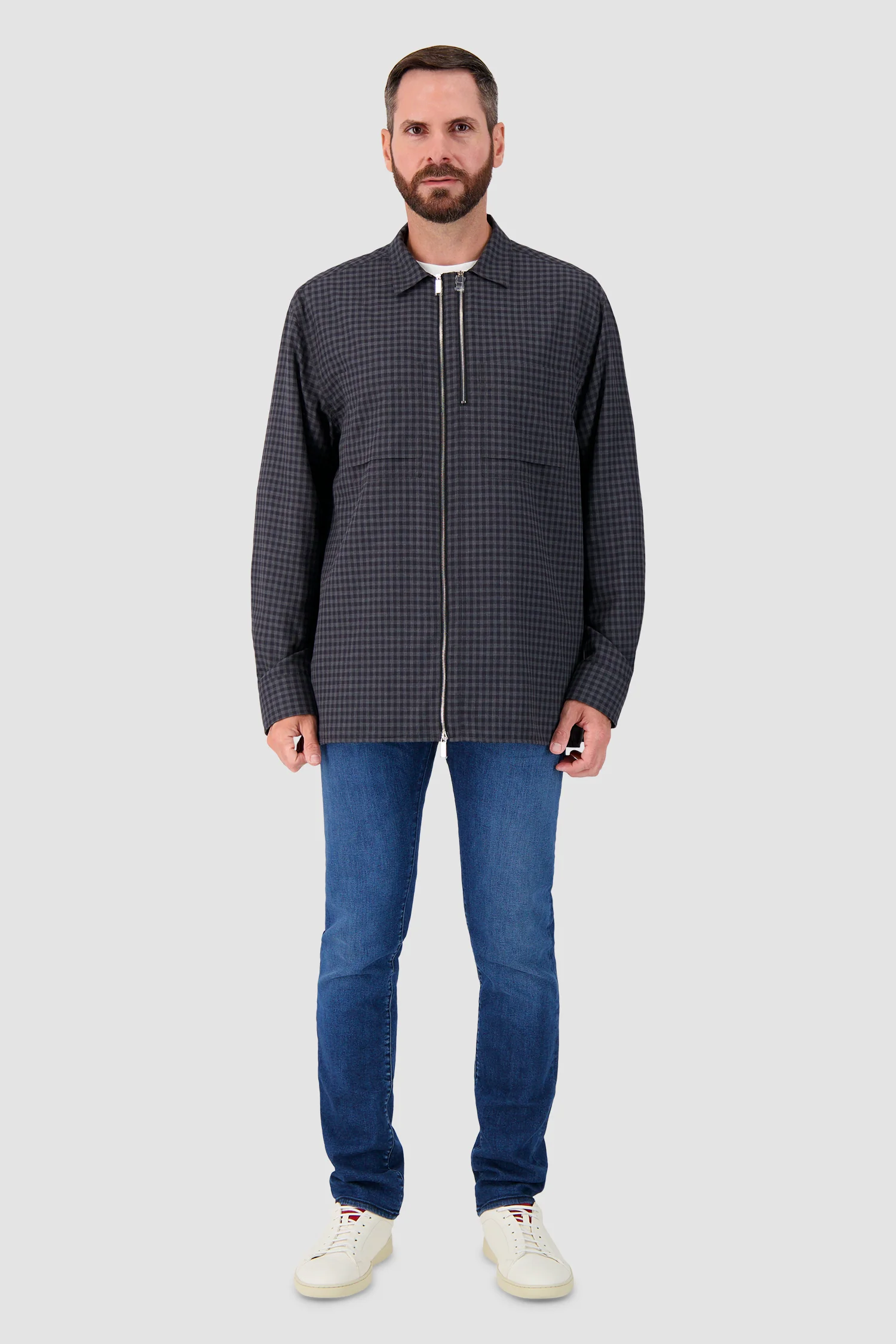 Zilli Grey/Black Overshirt - Image 4