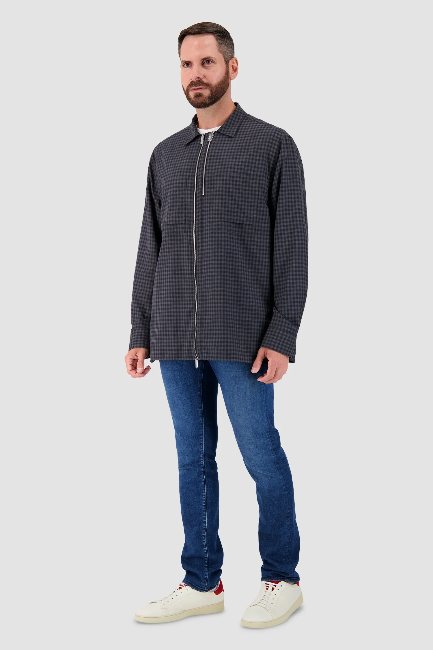 Zilli Grey/Black Overshirt - Image 5
