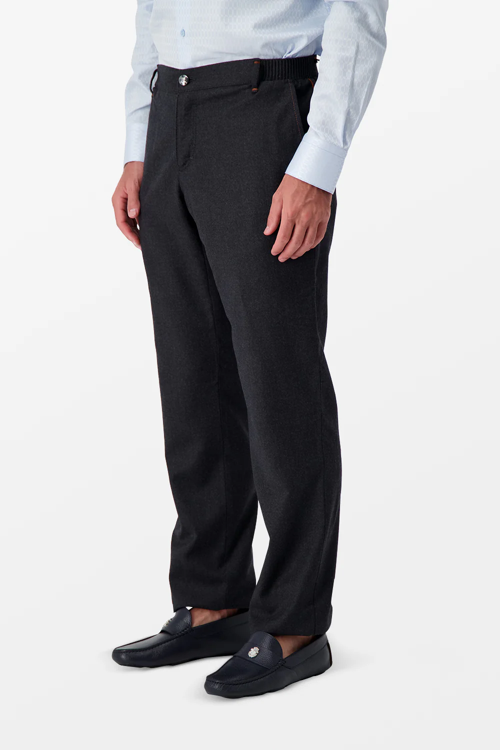 Zilli Grey Classic Trousers - Image 4