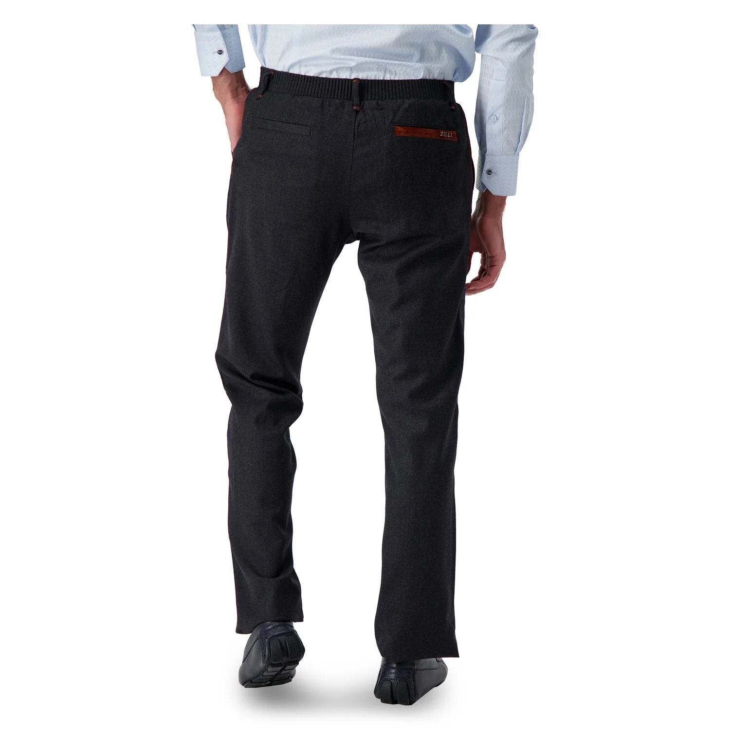 Zilli Grey Classic Trousers - Image 6
