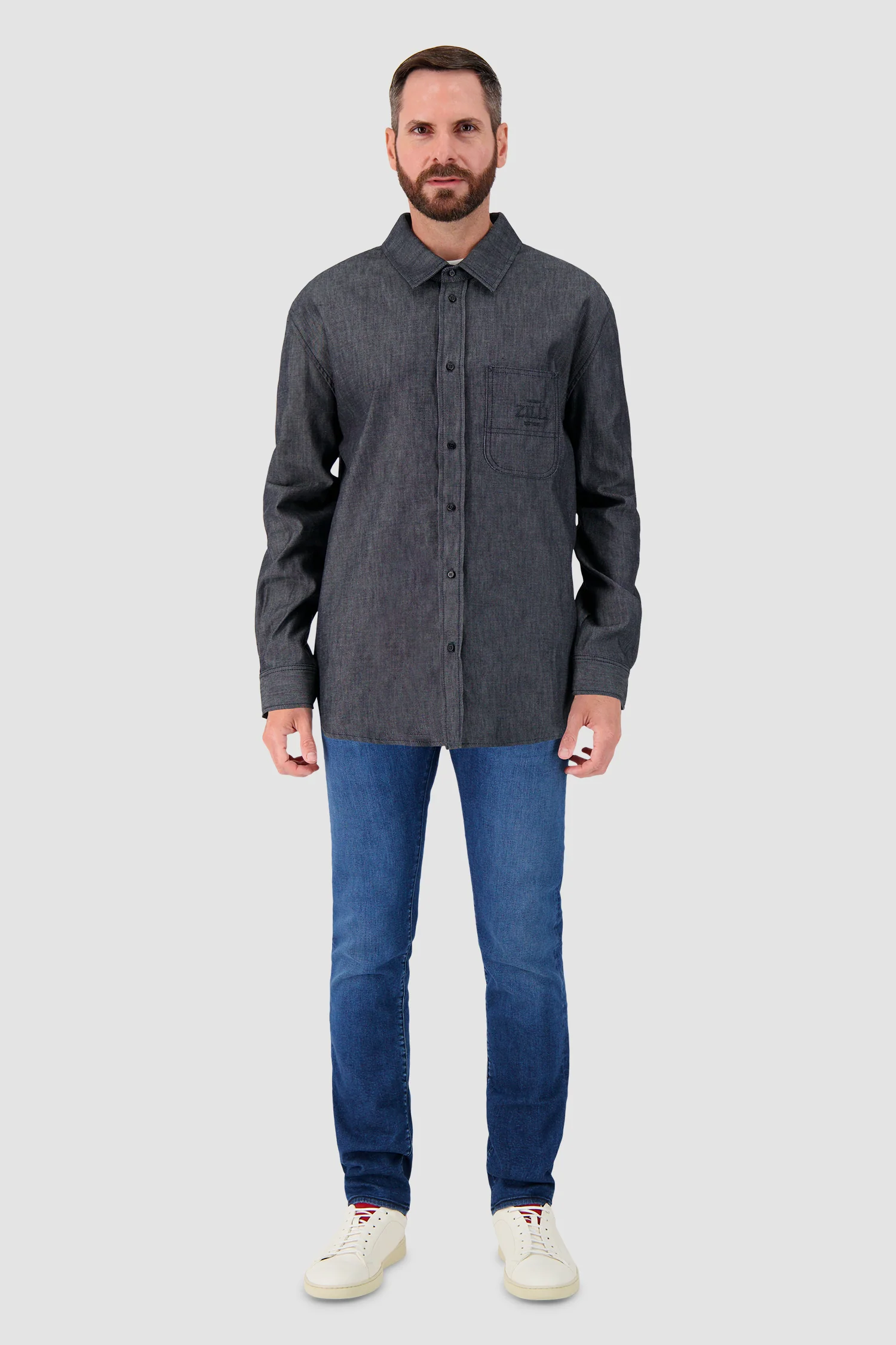 Zilli Grey Overshirt - Image 3
