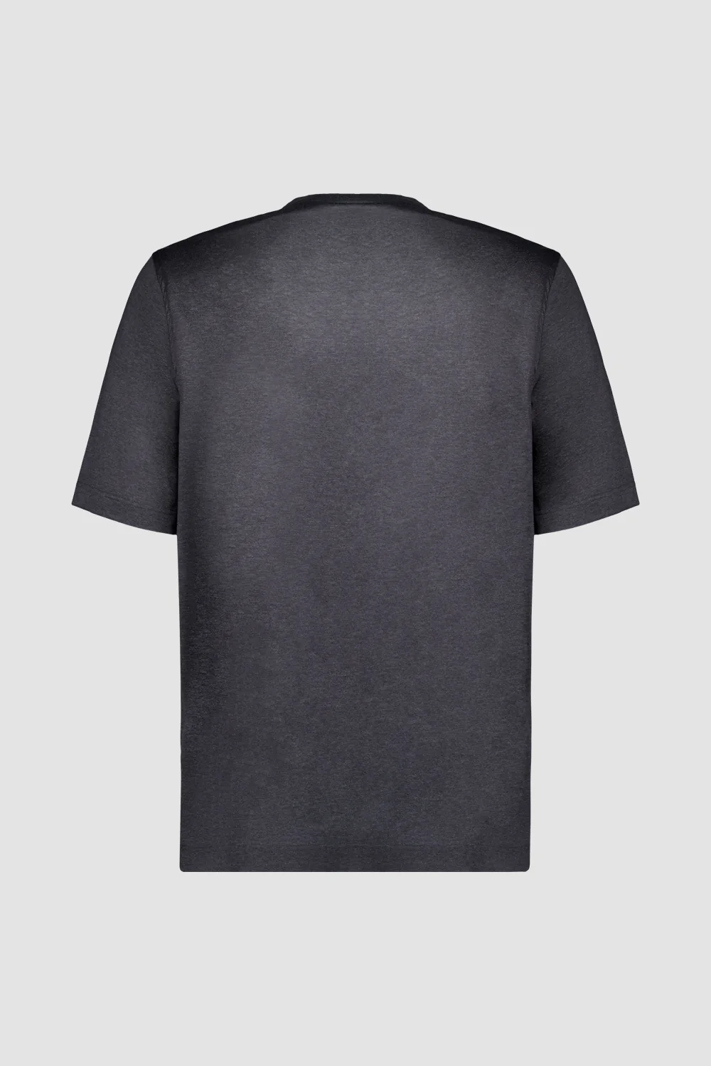 Zilli Grey Round Neck Lion Circle Embroidered T-Shirt - Image 2