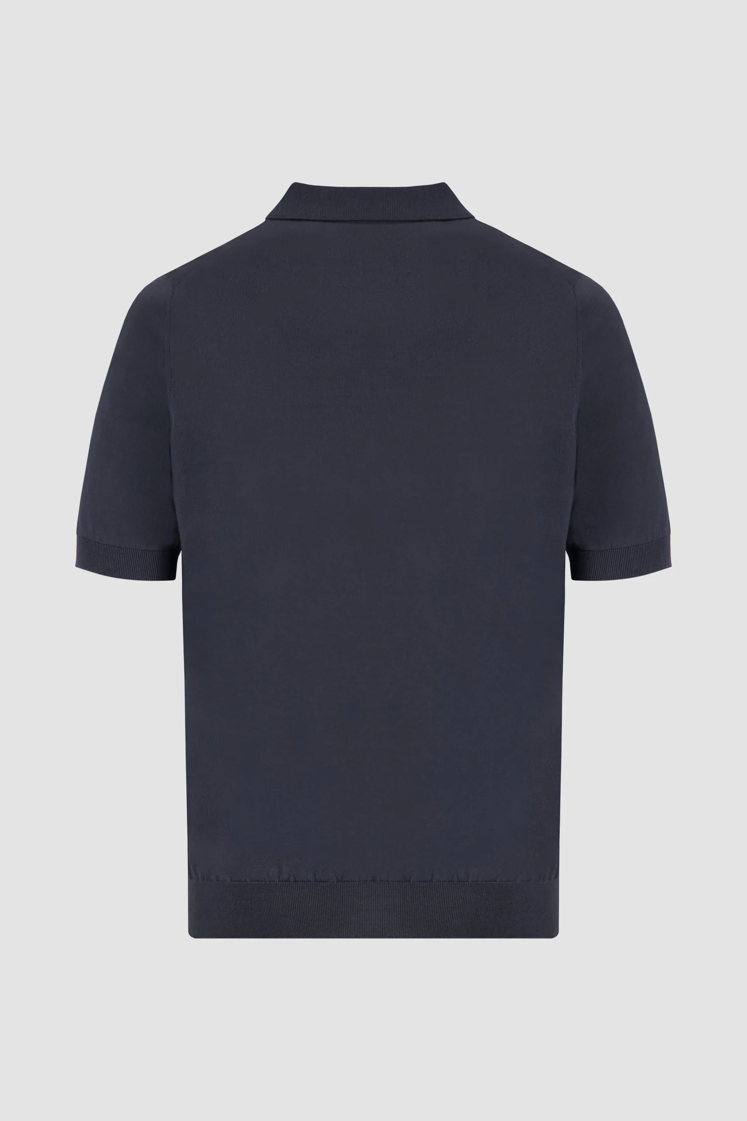 Zilli Grey Zip Short Sleeve Polo - Image 3