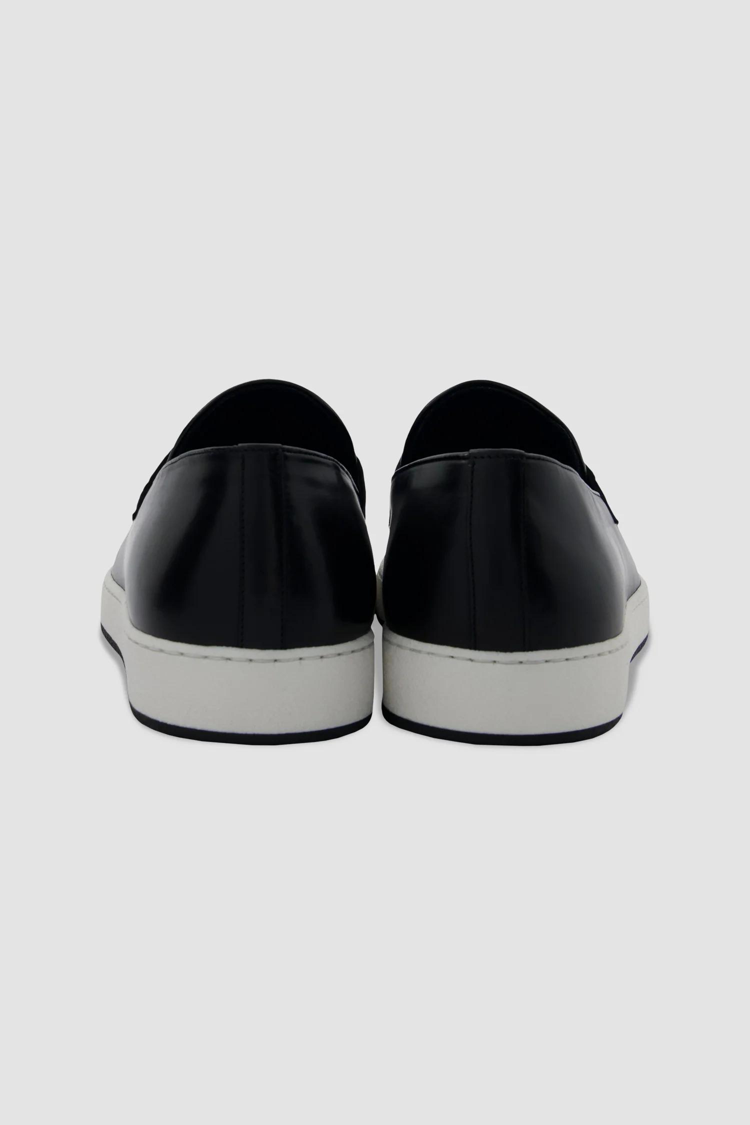 Zilli Black Metal Plate Loafers with Caiman accents - Image 7