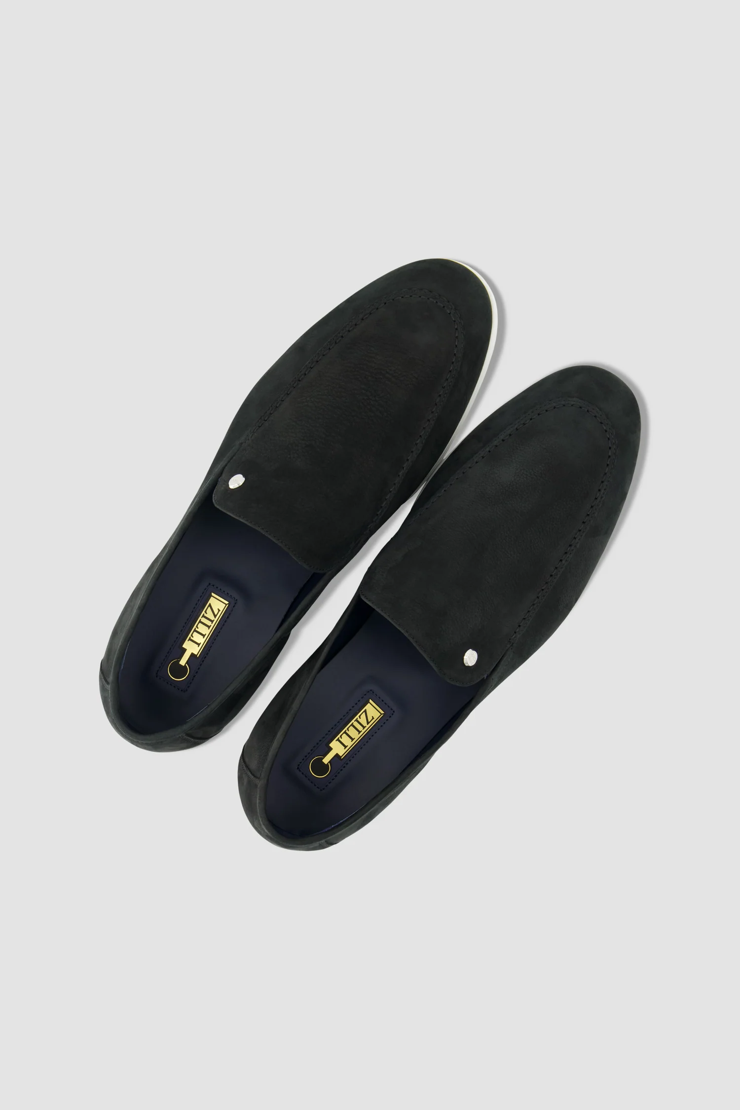 Zilli Black Suede Calfskin Loafers - Image 5