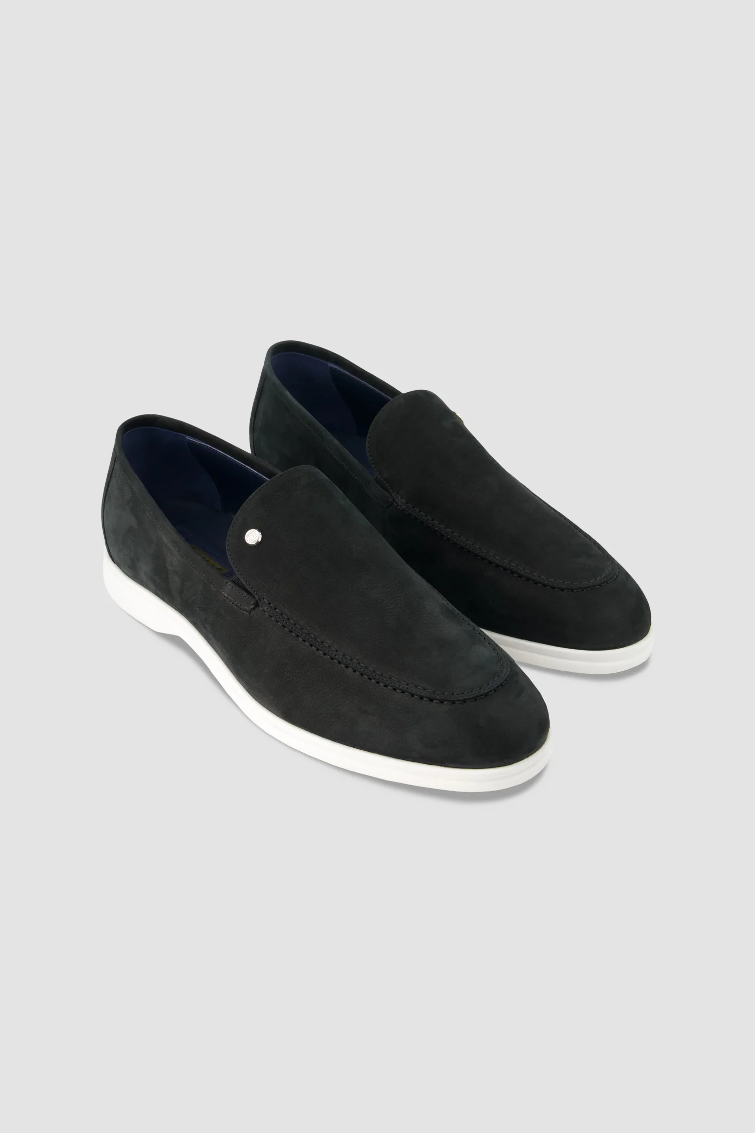 Zilli Black Suede Calfskin Loafers - Image 6