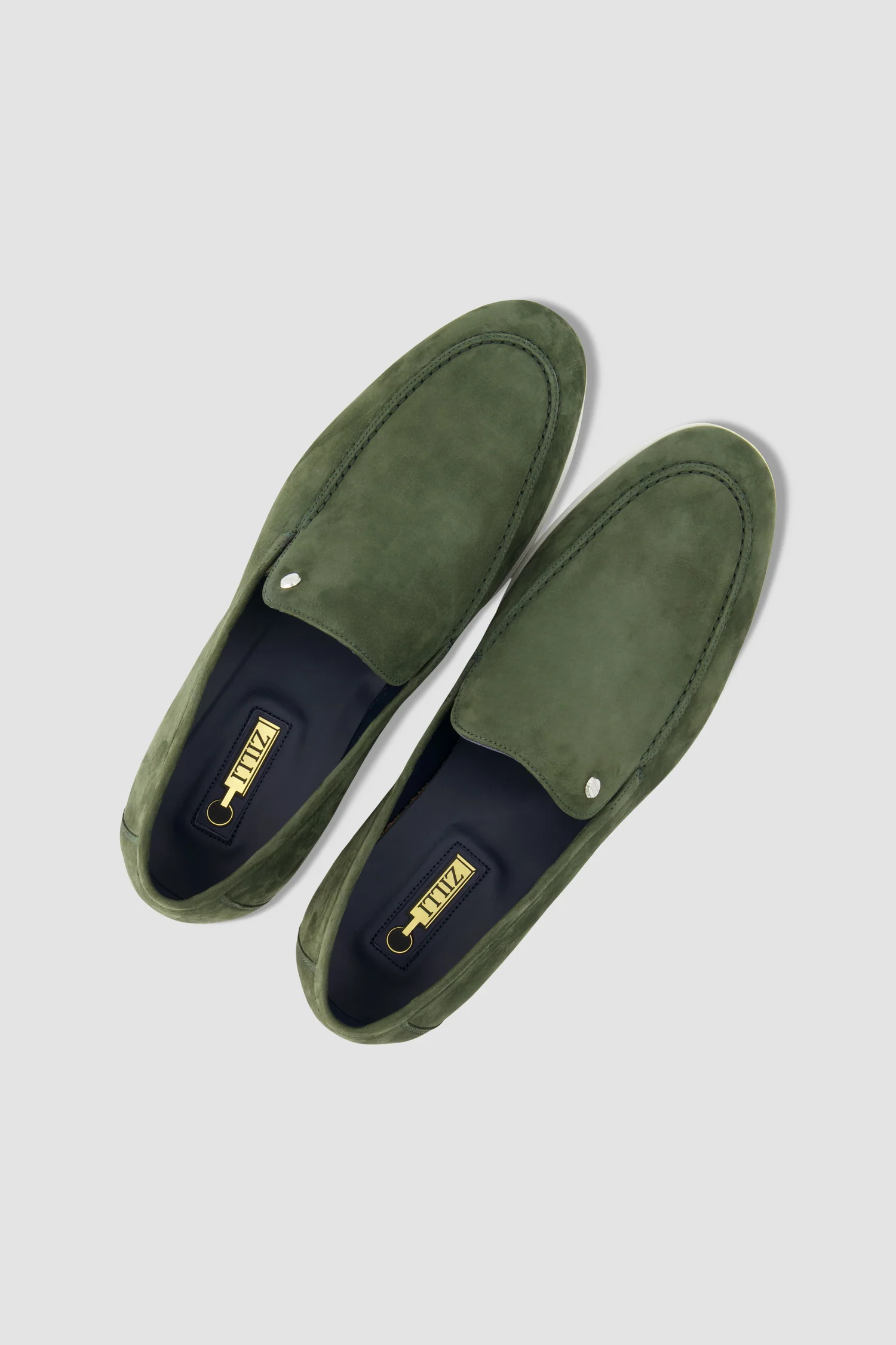 Zilli Green Suede Calfskin Loafers - Image 5
