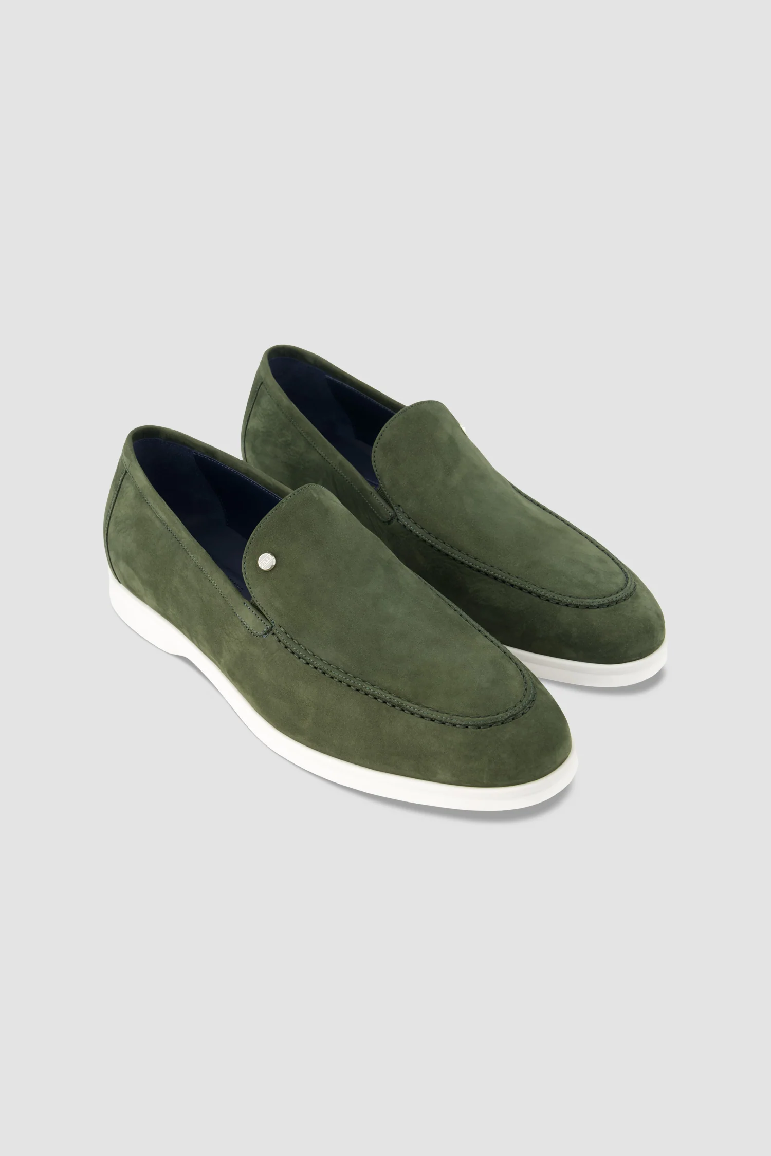 Zilli Green Suede Calfskin Loafers - Image 6