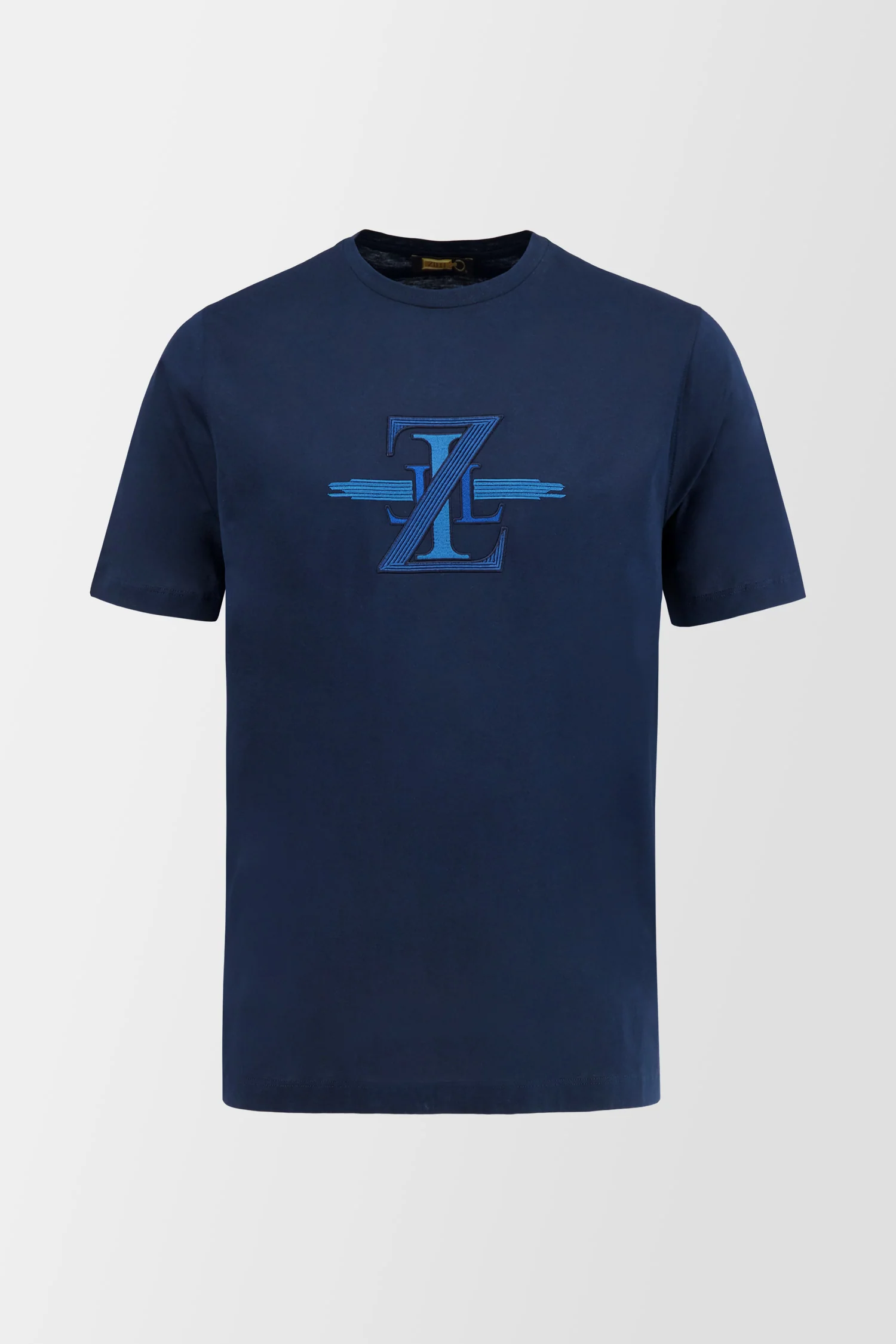Zilli Navy Broderie Pleine T-Shirt