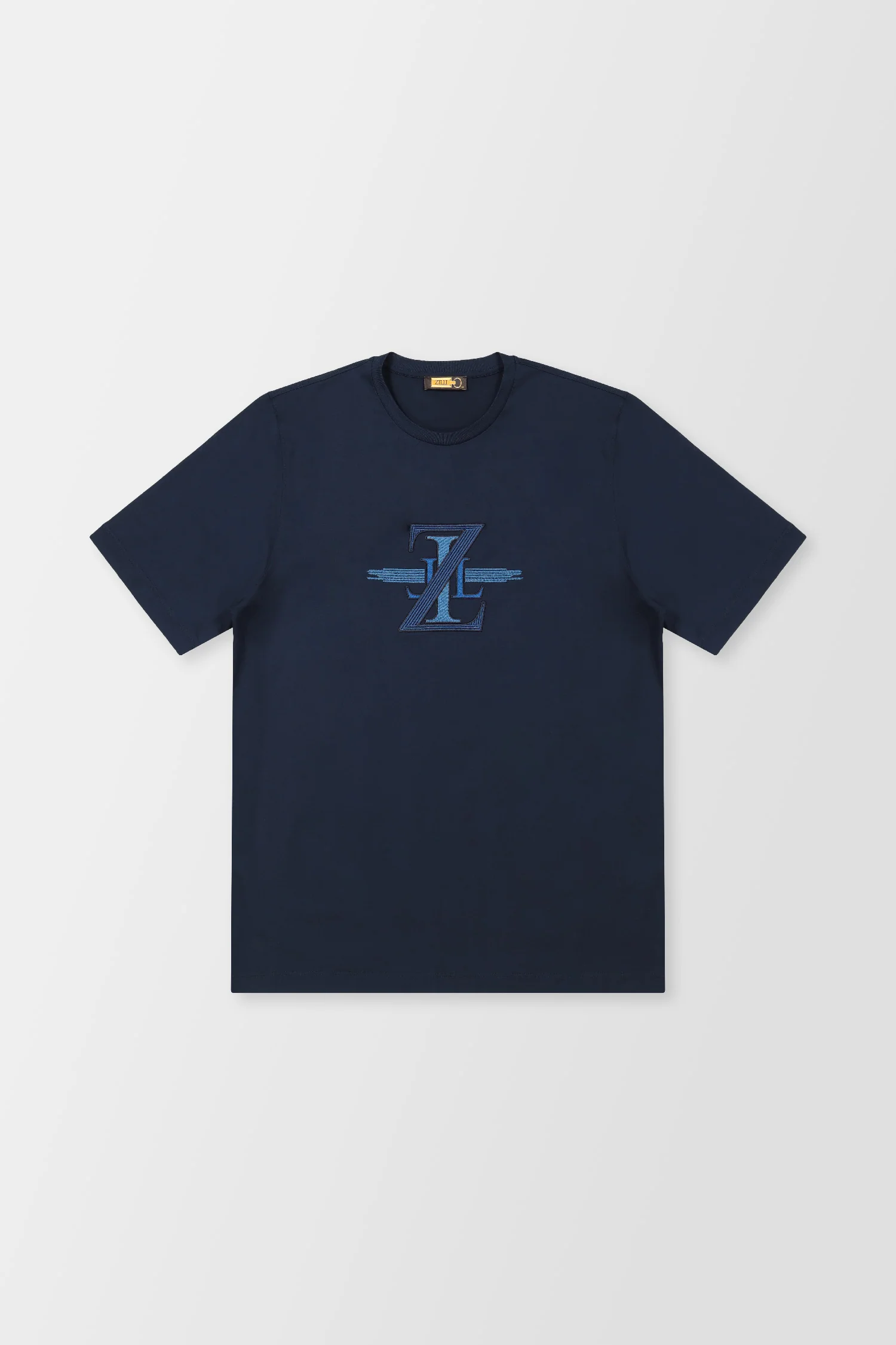 Zilli Navy Broderie Pleine T-Shirt - Image 3