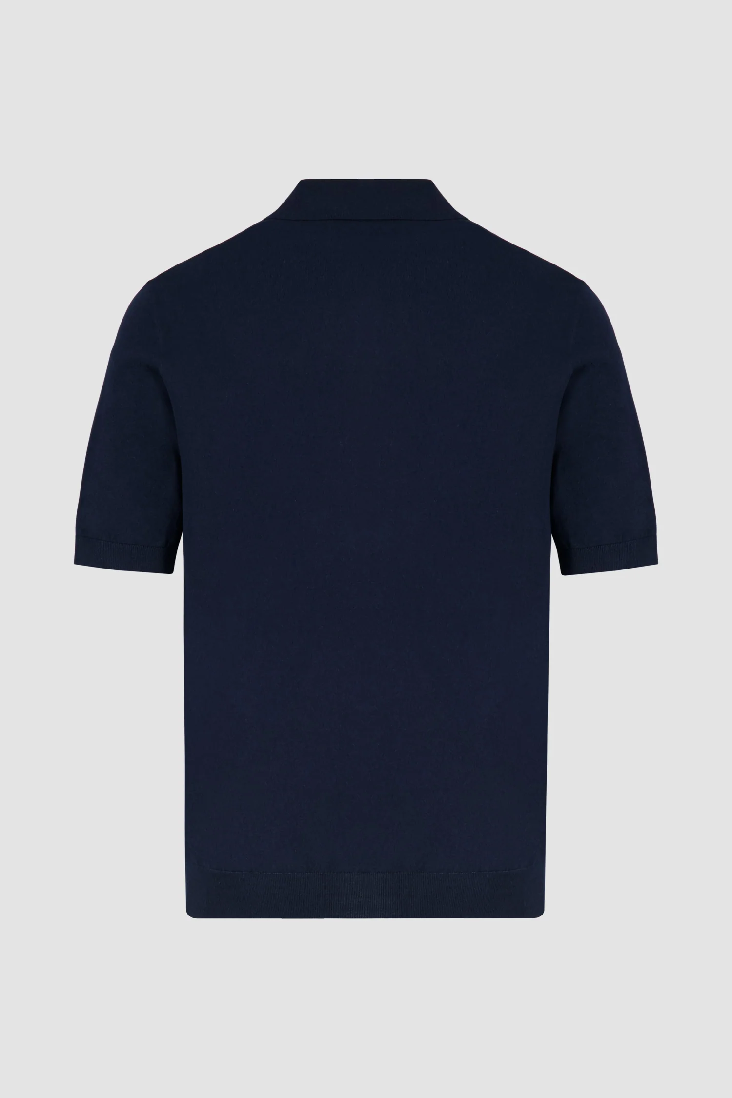 Zilli Navy Button Short Sleeves Polo - Image 3