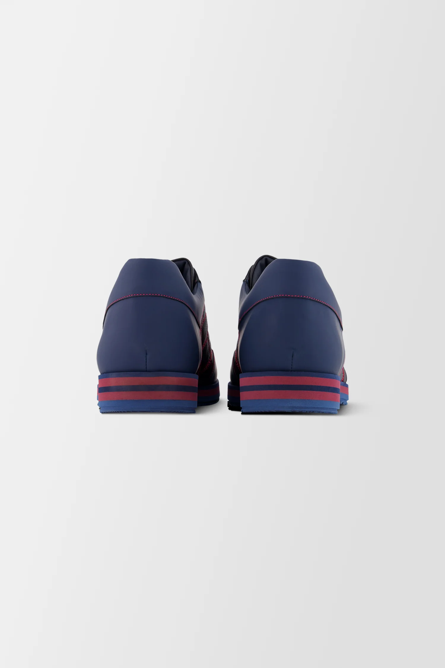 Zilli Navy/Red Imprime Pleasure Sneakers - Image 5