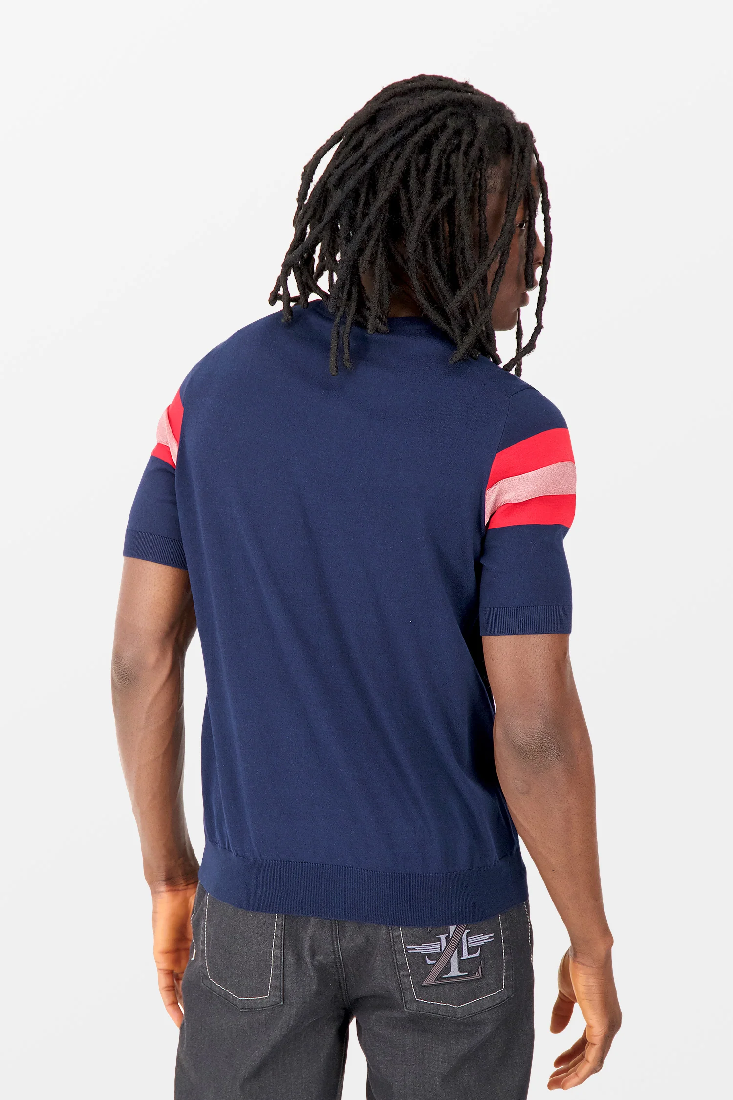 Zilli Navy/Red MC T-Shirt - Image 5