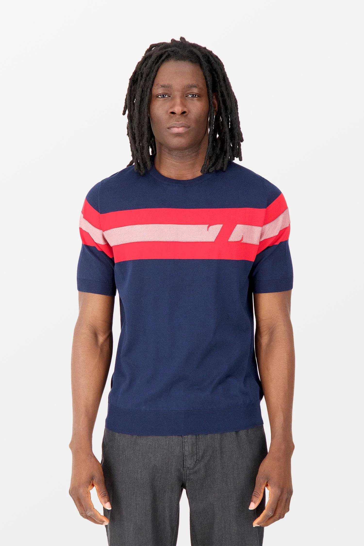 Zilli Navy/Red MC T-Shirt - Image 7