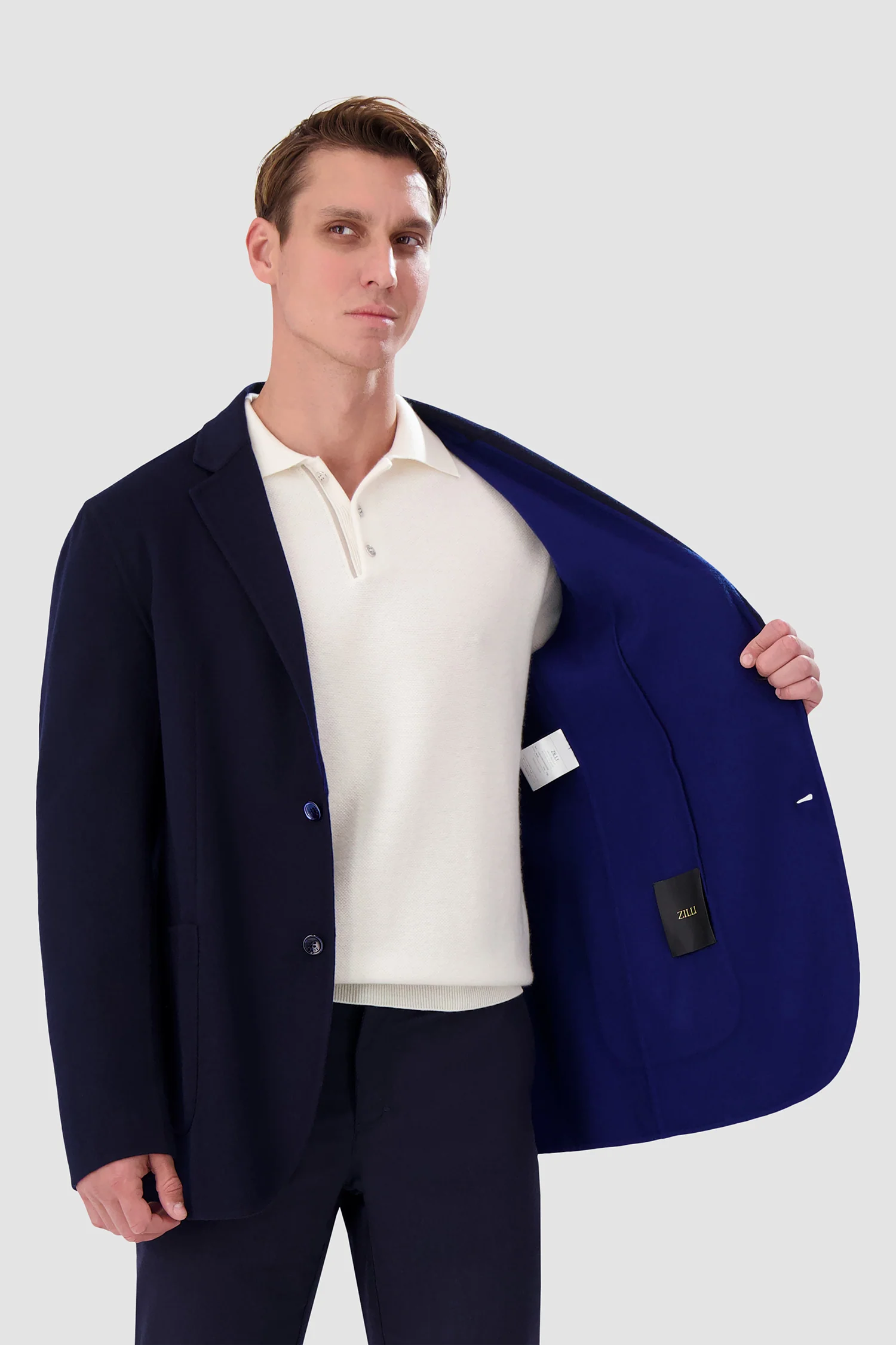 Zilli Navy Unlined Blazer - Image 5