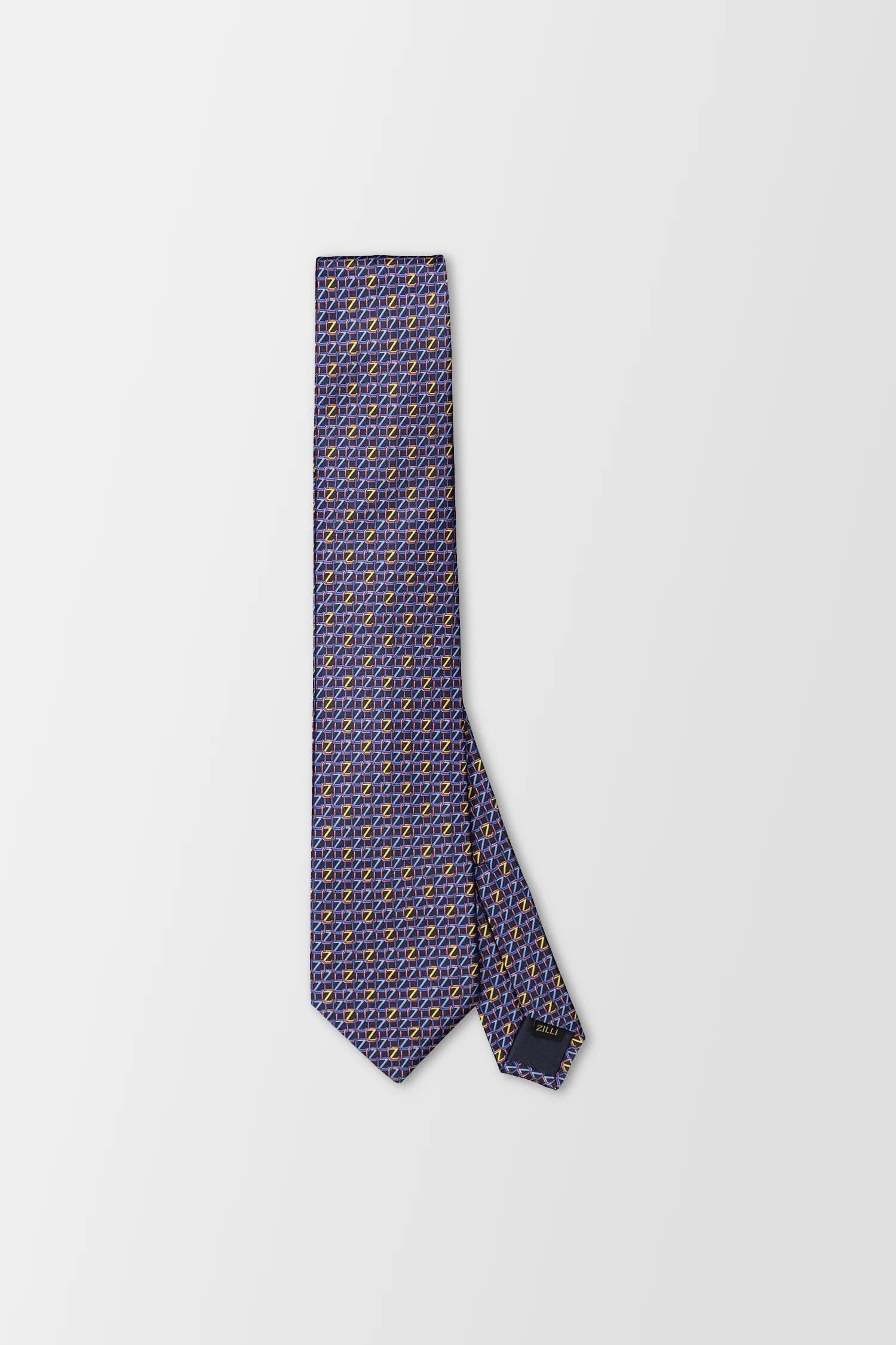 Zilli Navy "Z" Print Tie