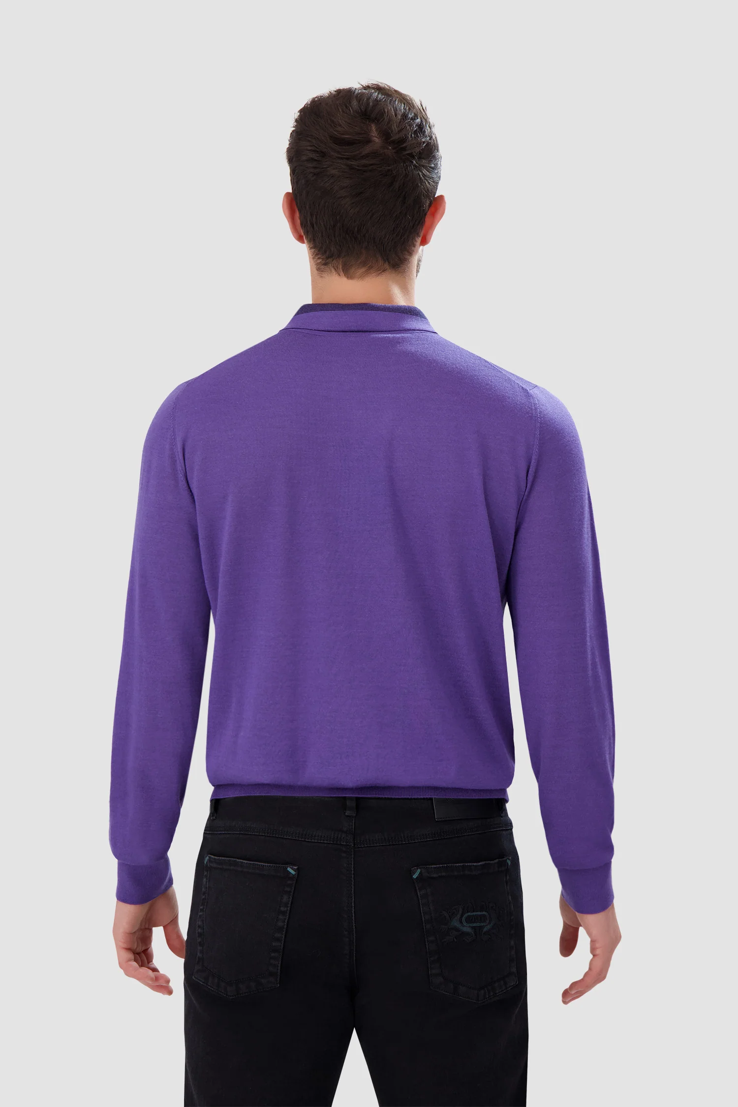 Zilli Purple Zipped Collar Sweater - Image 4