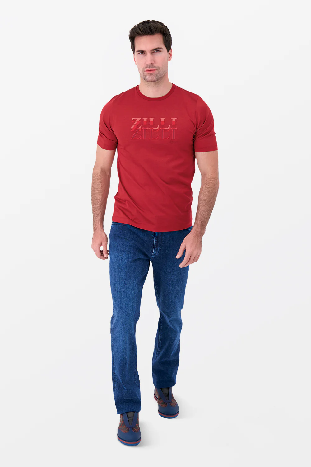 Zilli Red Sport T-Shirt - Image 4