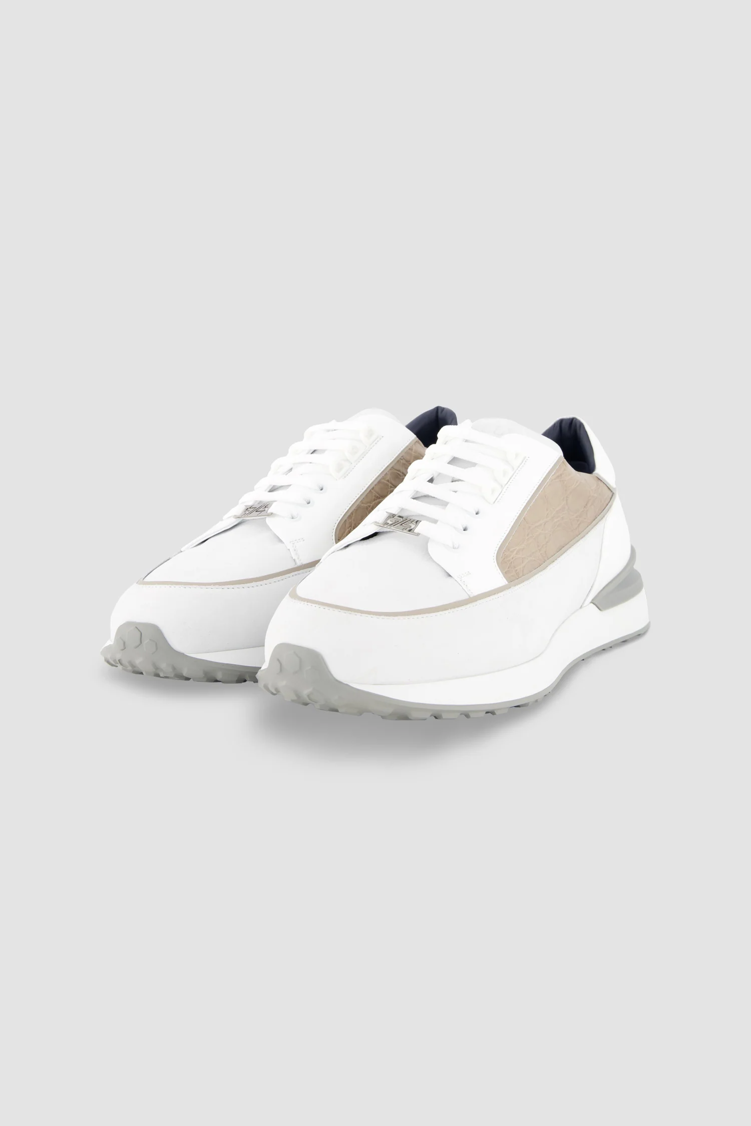 Zilli White Calfskin Sneakers - Image 2